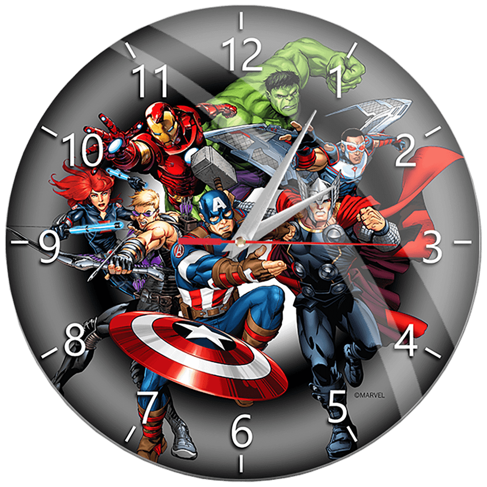 Marvel Zidni sat, Marvel Avengers - Wall Clock Glossy Avengers 003 slika 1