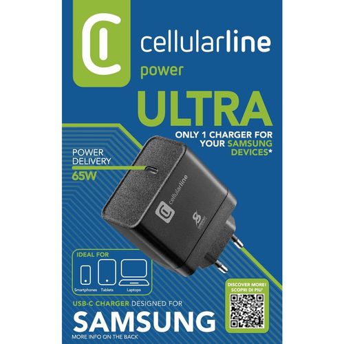 Cellularline kućni punjač Samsung USB-C 65W slika 2