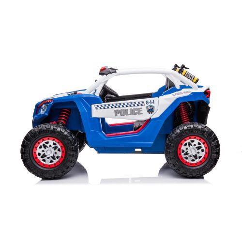 Buggy na akumulator XB-2118 Police 4×4 – dvosjed – plavi slika 3