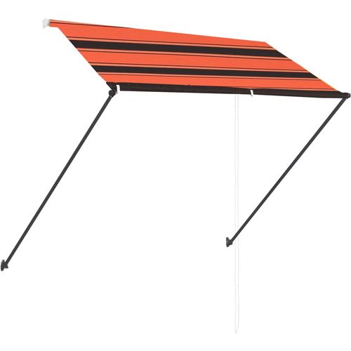 Tenda na uvlačenje s LED svjetlima 250x150 cm narančasto-smeđa slika 21