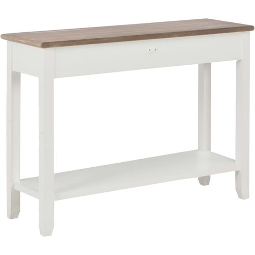 Konzolni stol bijeli 110 x 35 x 80 cm drveni slika 4