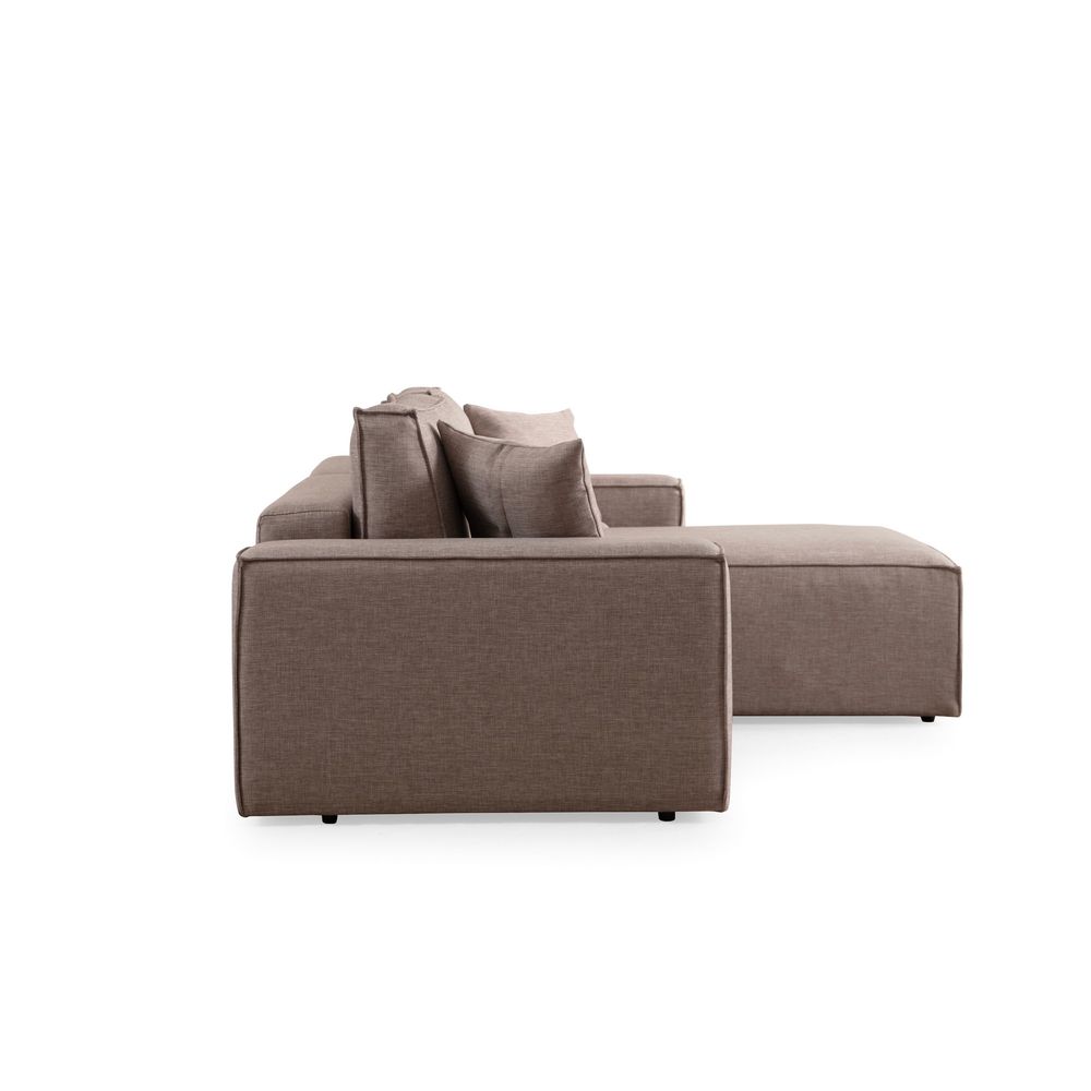 Pırlo Kutni Sofa na Razvlačenje - Smeđa slika 7