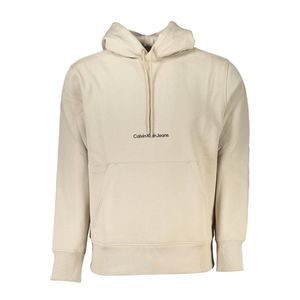 CALVIN KLEIN MEN'S BEIGE ZIPLESS SWEATSHIRT