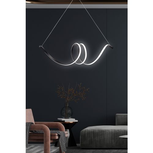 Eridani Black-White Light Black Chandelier slika 1