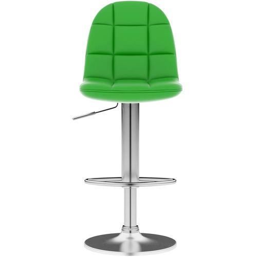 Barski stolac od umjetne kože zeleni slika 24