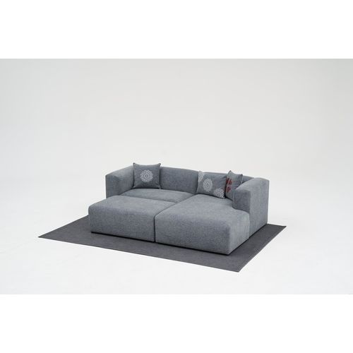 Linden Mini Right - Grey Grey Corner Sofa slika 4