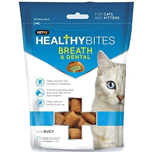 Mark+Chappell Healthy Bites Breath&Dental za mačke i mačiće 65 g slika 1