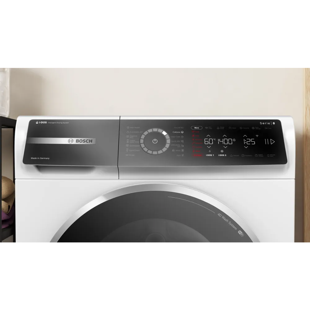 BOSCH perilica rublja Serie 8|,10 kg, I-DOS,A,IronAssist,1400 rpm,HomeConnect slika 2