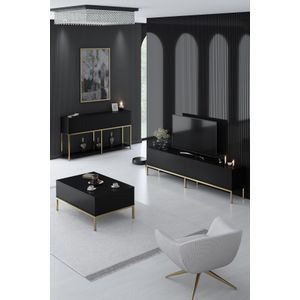 Lord - Black, Gold Black
Gold Living Room Furniture Set