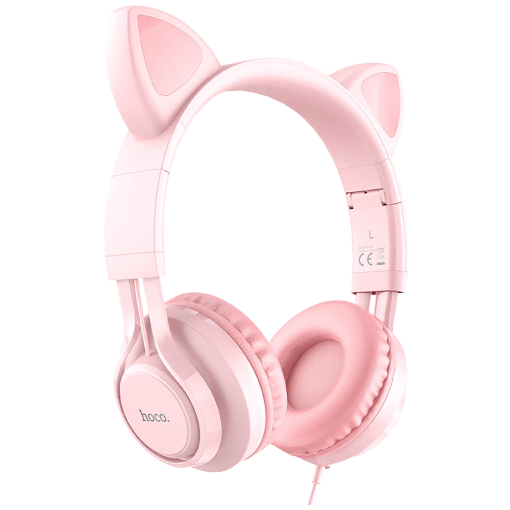 hoco. Slušalice sa mikrofonom, mačje uši, pink - W36 Cat ear, Pink slika 3
