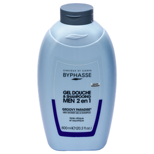 Byphasse Men 2u1 gel za tuširanje Groovy Paradise, 600 ml