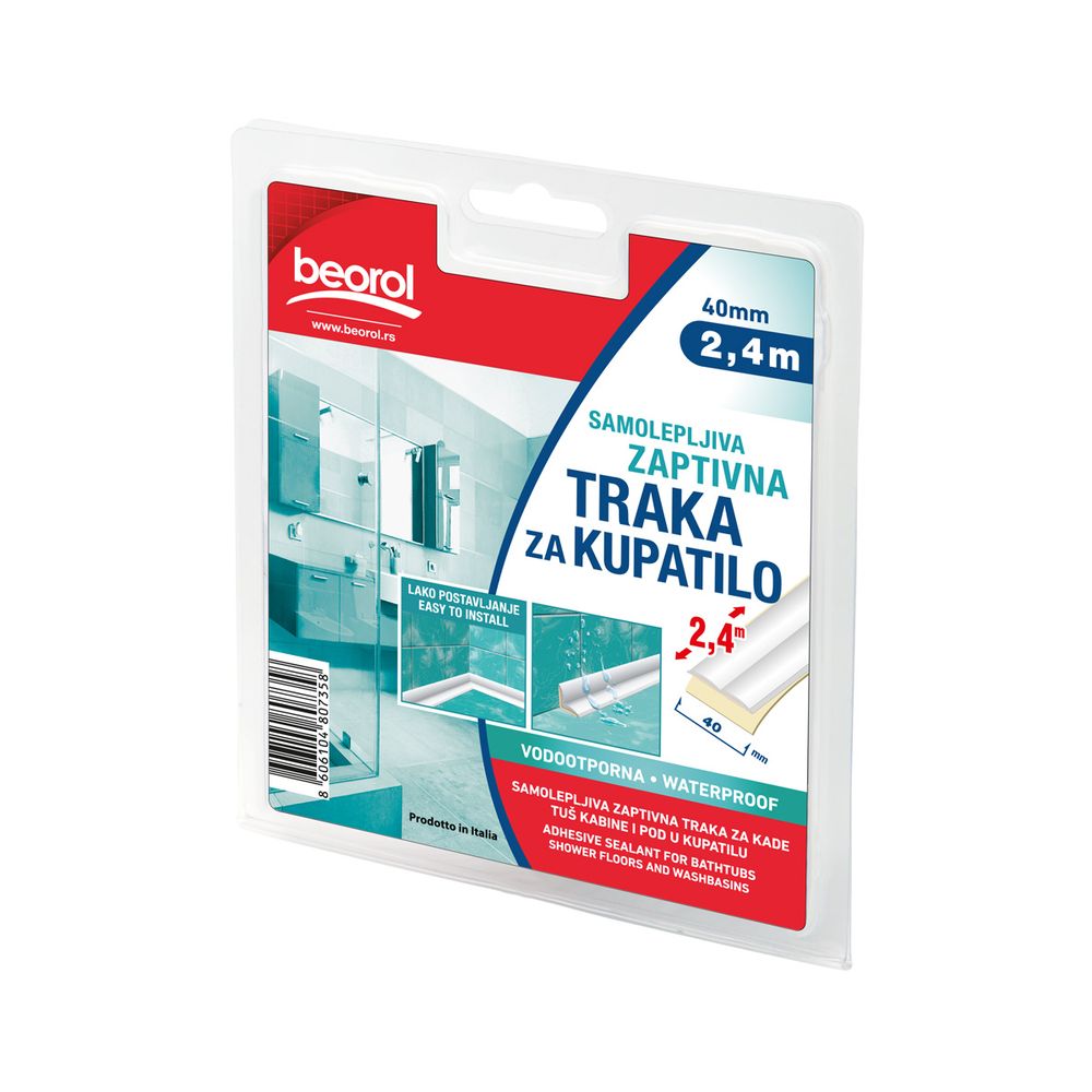 Beorol Samoljepljiva zaptivna traka za kupatilo 40mm x 2.4m slika 1