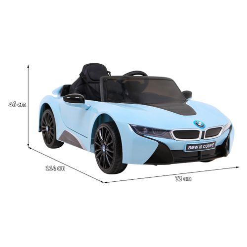 Licencirani auto na akumulator BMW I8 LIFT - svijetlo plavi slika 2