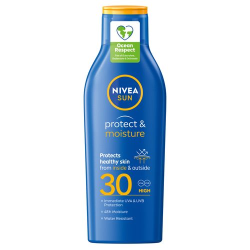 NIVEA SUN Protect & Moisture hidratantni losion za sunčanje SPF 30, 200 ml slika 1