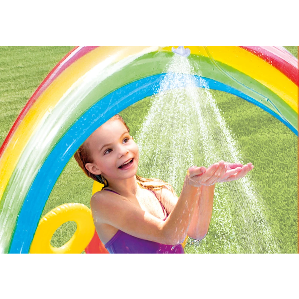 Intex bazen-igraonica 297x193x135 cm rainbow 57453NP slika 4
