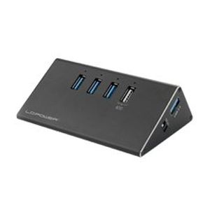 USB LC Power LC-HUB-ALU-2B-4 HUB 4port USB3.0 Aluminium New