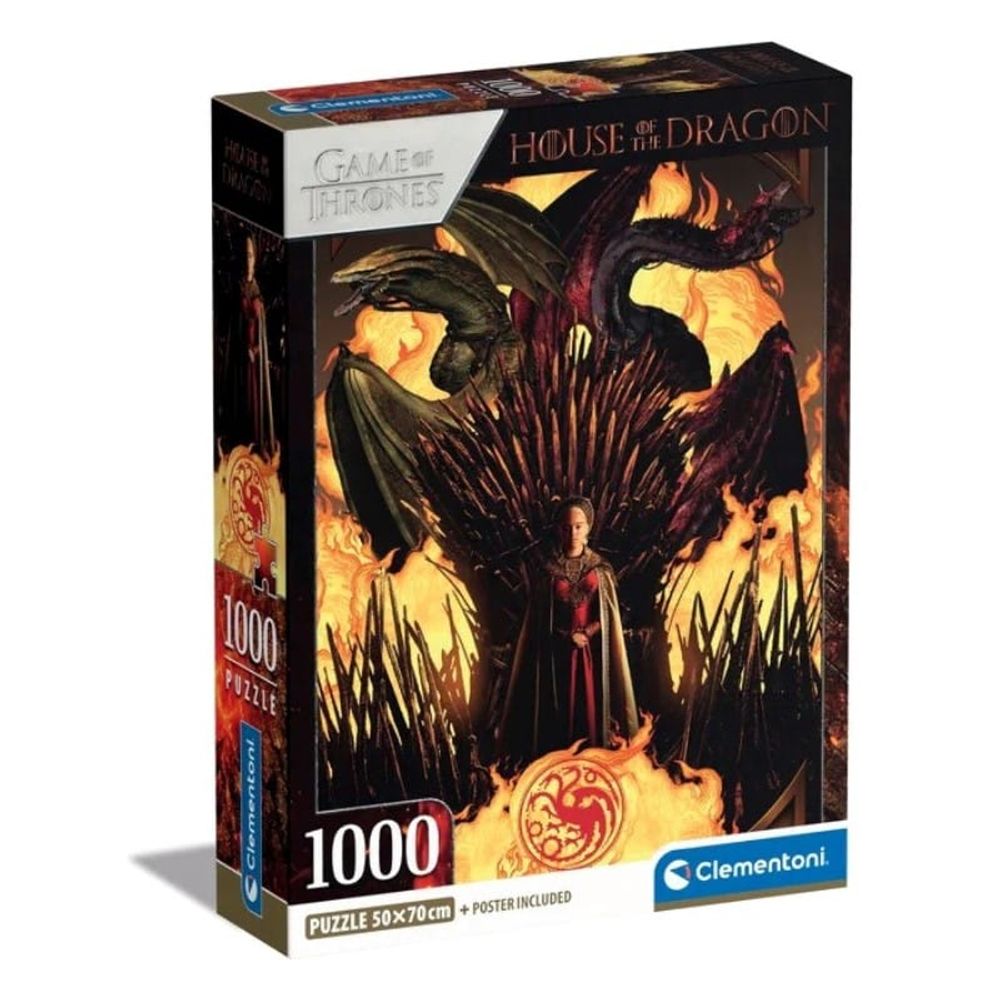 Clementoni CL39904 Puzzle Kuća Zmaja, 1000kom slika 1