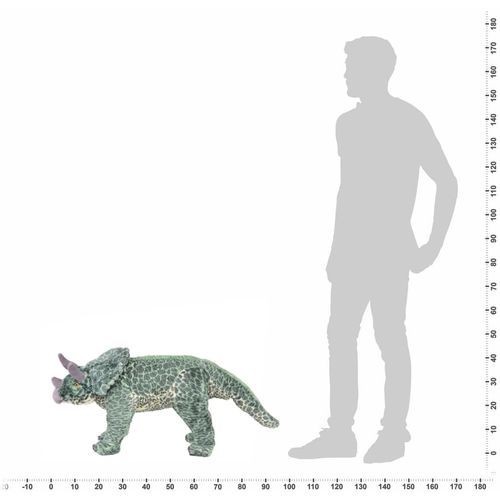 Stojeća plišana igračka dinosaur triceratops zeleni XXL slika 19