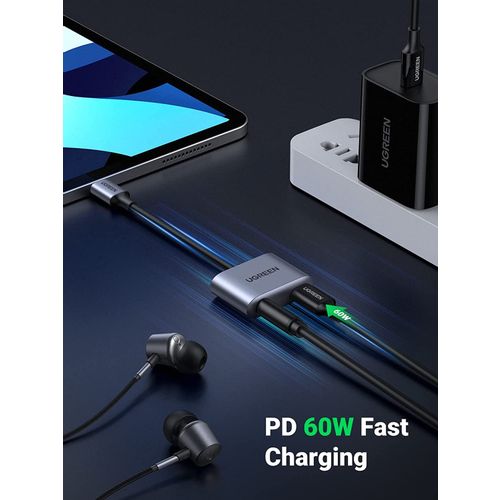 Ugreen USB C na 3.5mm adapter za slušalice s mogućnošću punjenja slika 7