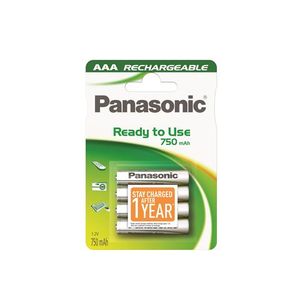 Panasonic baterije HHR-4MVE/4BC, 750mAh, punj. Ready to use