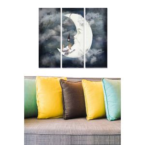 Dekorativna MDF Slika u Više Boja MDF1275126 (Set od 3 Komada)