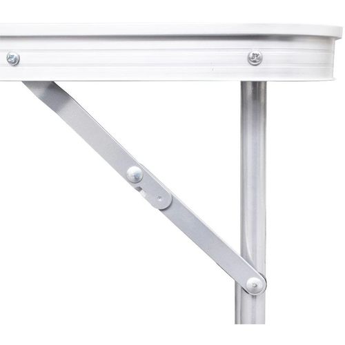 Sklopivi stol za kampiranje prilagodive visine metalni okvir slika 1