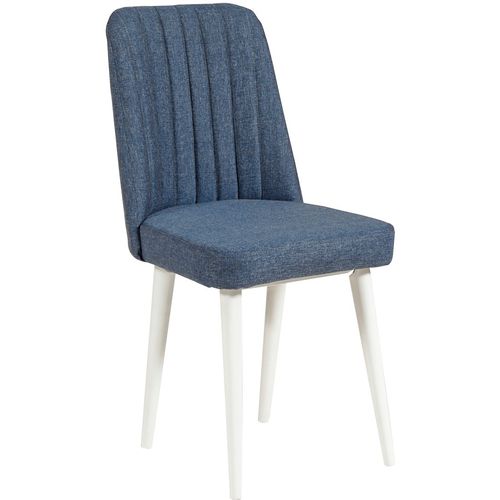 Woody Fashion Set stola i stolica (5 komada), Vina 1048 - 4 - White, Dark Blue slika 13