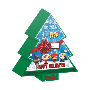Funko Pocket Pop: Dc Holiday - Tree Holiday Box 4PC
