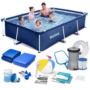 Bestway okvirni vrtni bazen 259x170x61 cm set 15u1 56403n