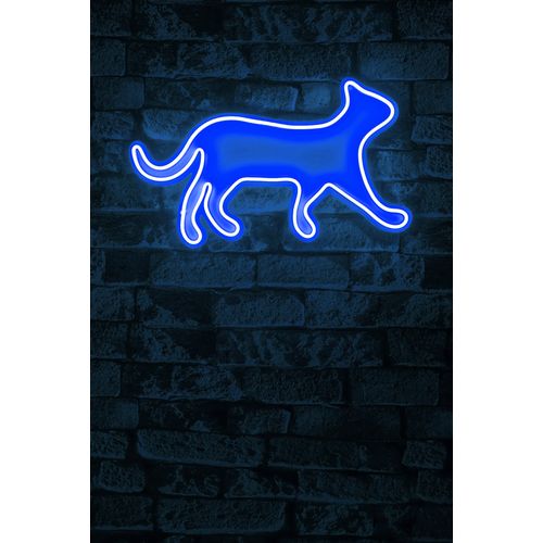 Wallity Ukrasna plastična LED rasvjeta, Kitty the Cat - Blue slika 2