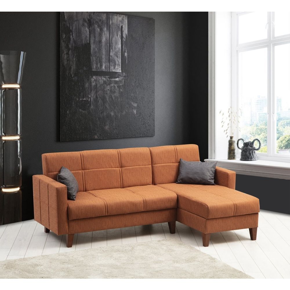 Polya - Crveni Ugaoni Sofa-Krevet slika 1