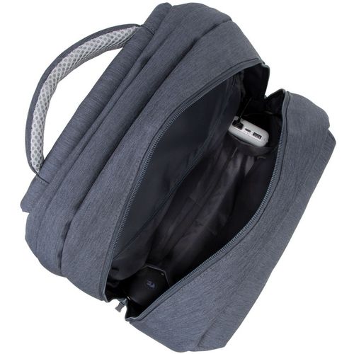 Ruksak RivaCase 17.3" Prater 7567 dark grey anti-theft laptop backpack slika 9