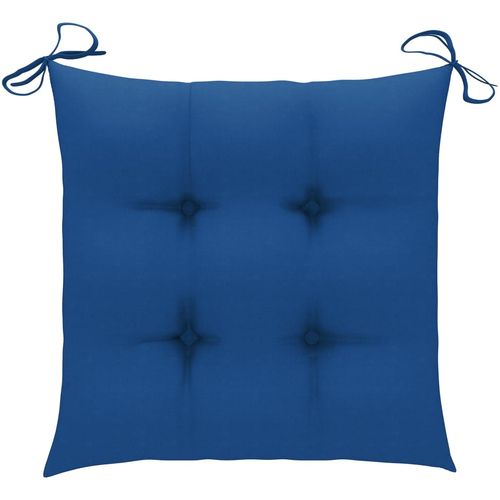 Jastuci za stolice 6 kom plavi 50 x 50 x 7 cm od tkanine slika 24