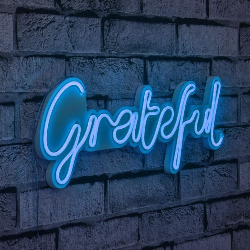 Wallity Ukrasna plastična LED rasvjeta, Grateful - Blue slika 9