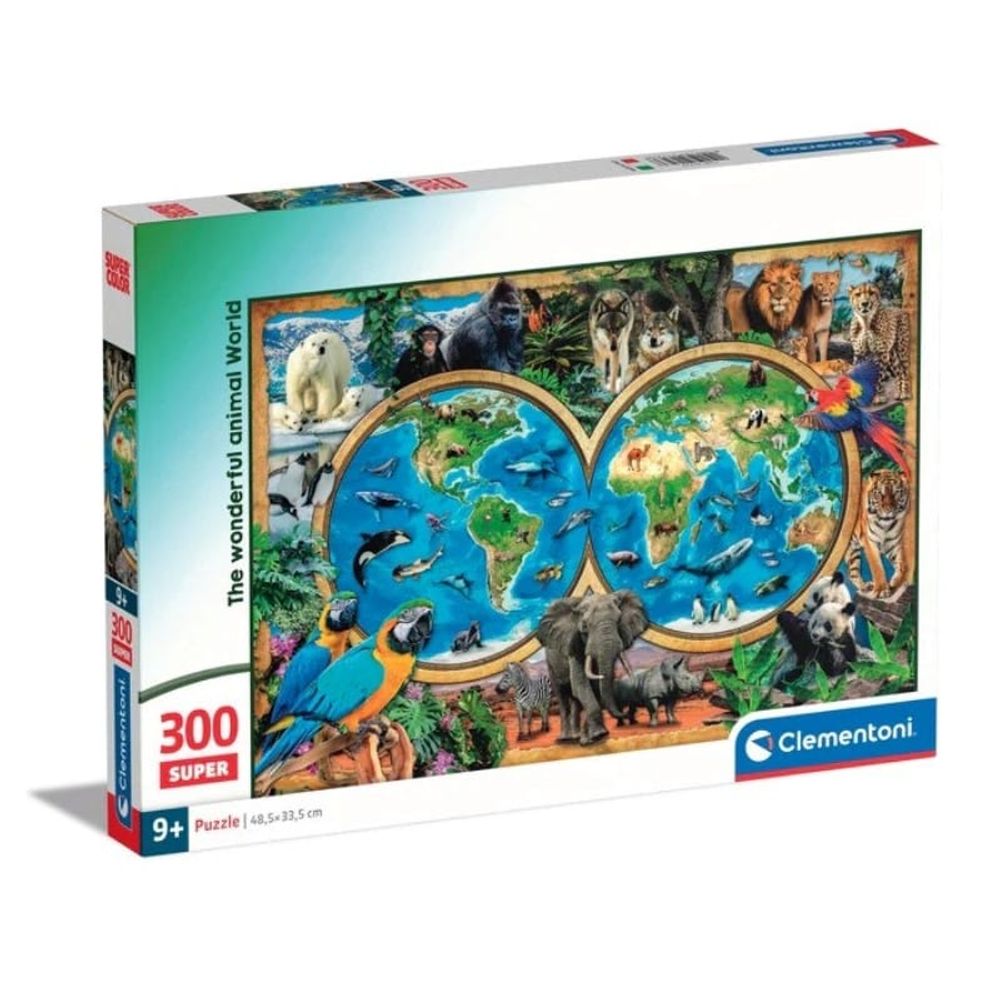 Clementoni CL21723 Puzzle Super Noli životinjski svijet, 300kom slika 1