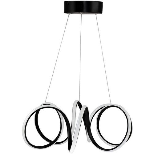 Earendel Black - White Light Black Chandelier slika 4