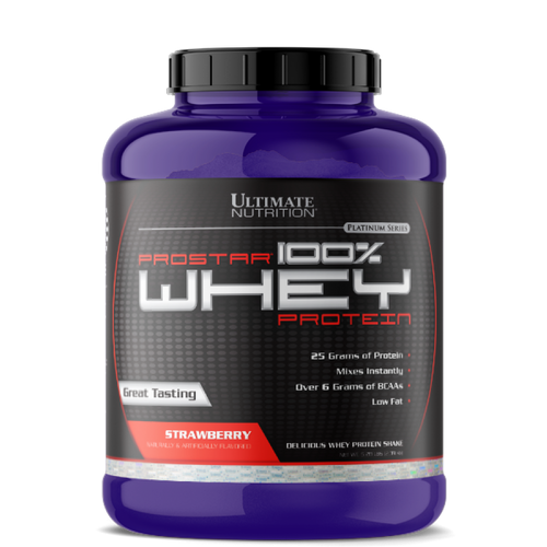 Ultimate Nutrition 100% Whey Prostar, Jagoda, 2,39 kg slika 1