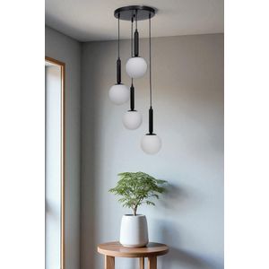 Opviq Luster 017, Bijela, Crna