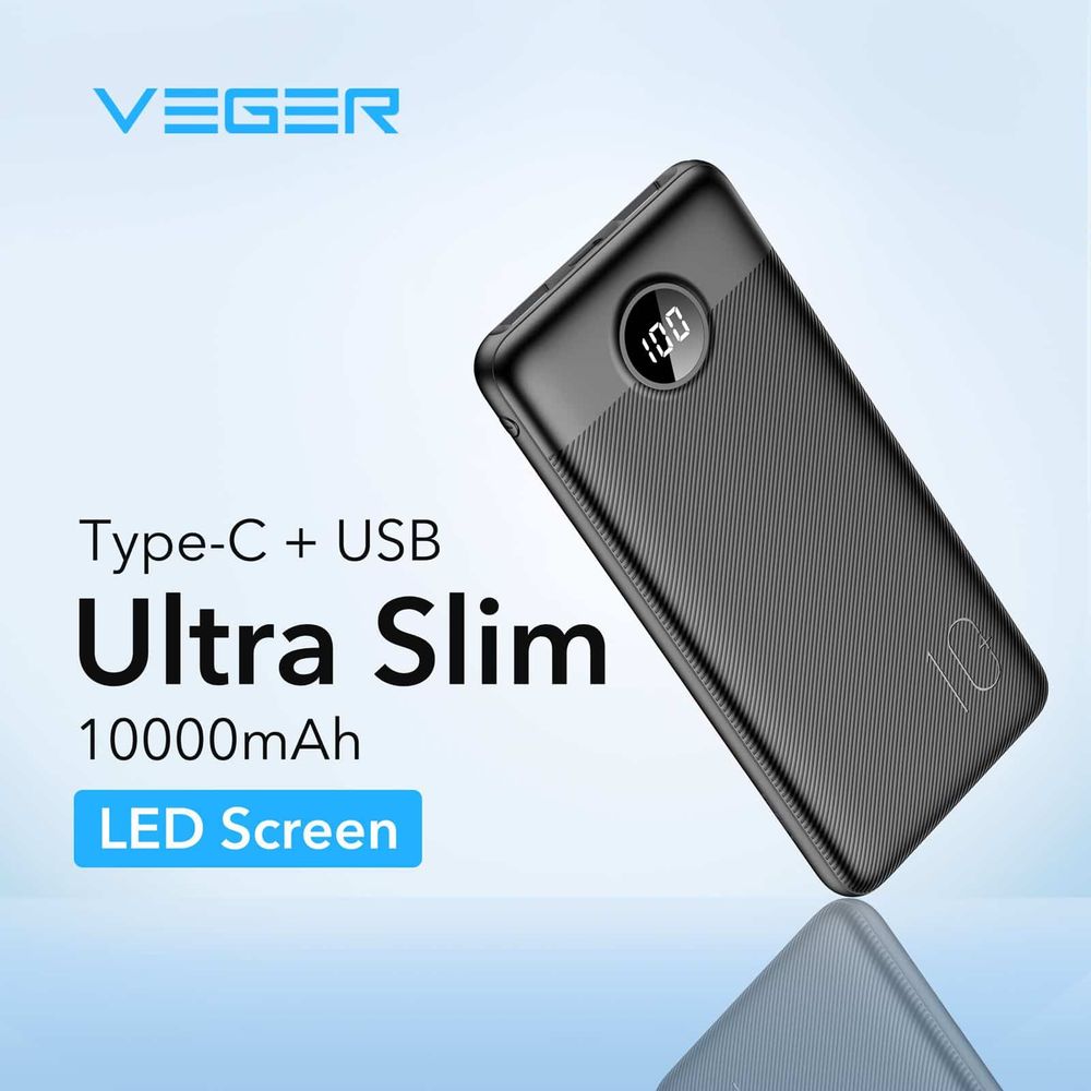 Powerbank Veger L10S PD QC3.0 20W 10000 mAh crni slika 5