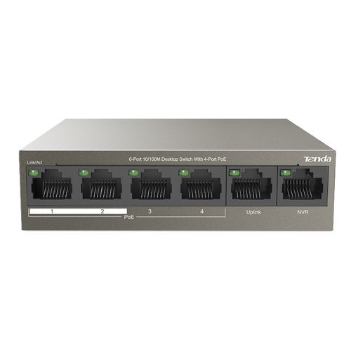 TENDA TEF1106P-4-63W 6-Port 10/100M Desktop Switch with 4-Port PoE slika 1