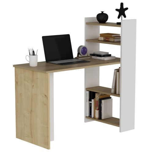 Woody Fashion Studijski stol, Enna - Sapphire Oak, White slika 3