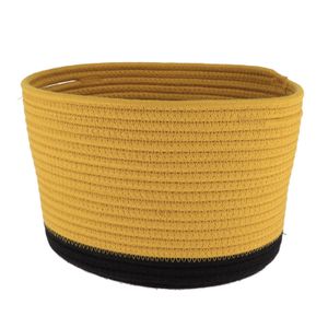 Tendance pletena košara 28x22,5 cm, žuta crna
