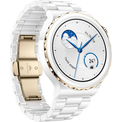 Huawei Watch GT 3 Pro 43mm, Ceramic White Strap slika 2