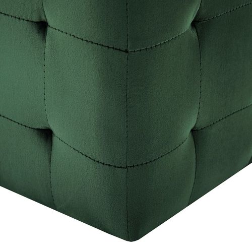 Noćni ormarići 2 kom zeleni 30x30x30 cm od baršunaste tkanine slika 18
