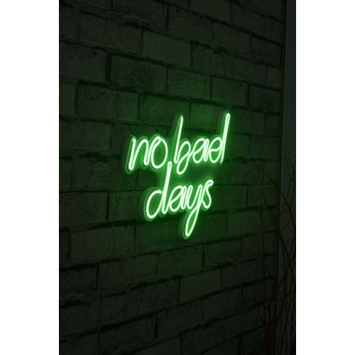 Wallity Ukrasna plastična LED rasvjeta, No Bad Days - Green slika 1