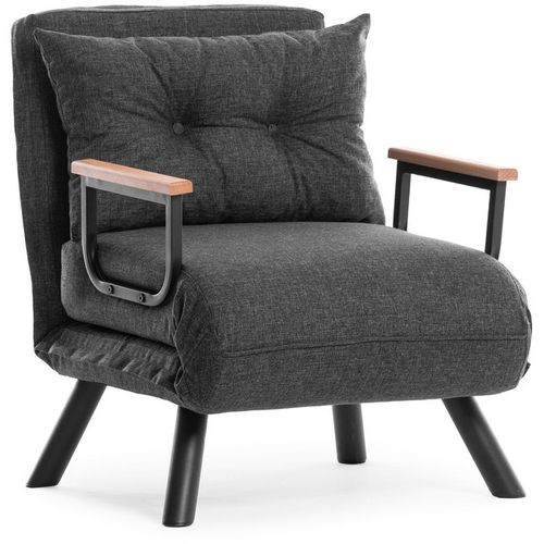 Atelier Del Sofa Sando Single - Dark Grey Dark Grey 1-Seat Sofa-Bed slika 6