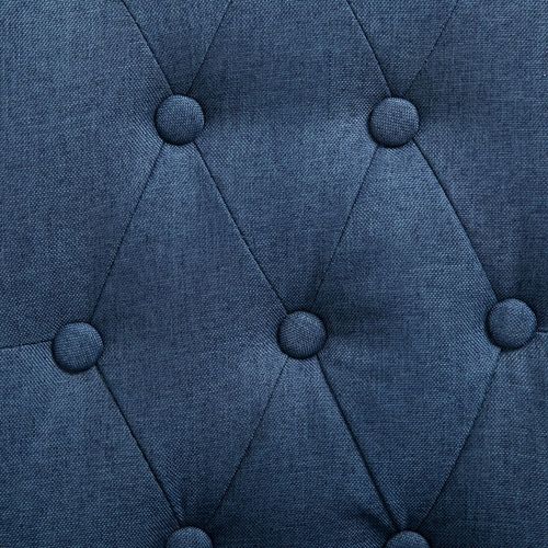 Blagovaonske stolice od tkanine 6 kom plave slika 10