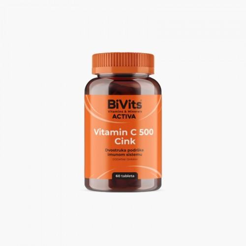 BIVITS VITAMIN C 500 CINK A60TBL slika 1