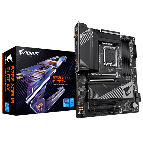 GIGABYTE B760 AORUS Elite AX, DDR5, SATA3, USB3.2Gen2, DP, WiFi 6E, LGA1700 ATX slika 1