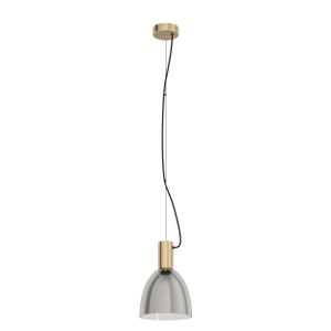 Eglo viseća lampa lebalio e27 1x40w brončano/crno-prozirno v:1100mm o195mm
